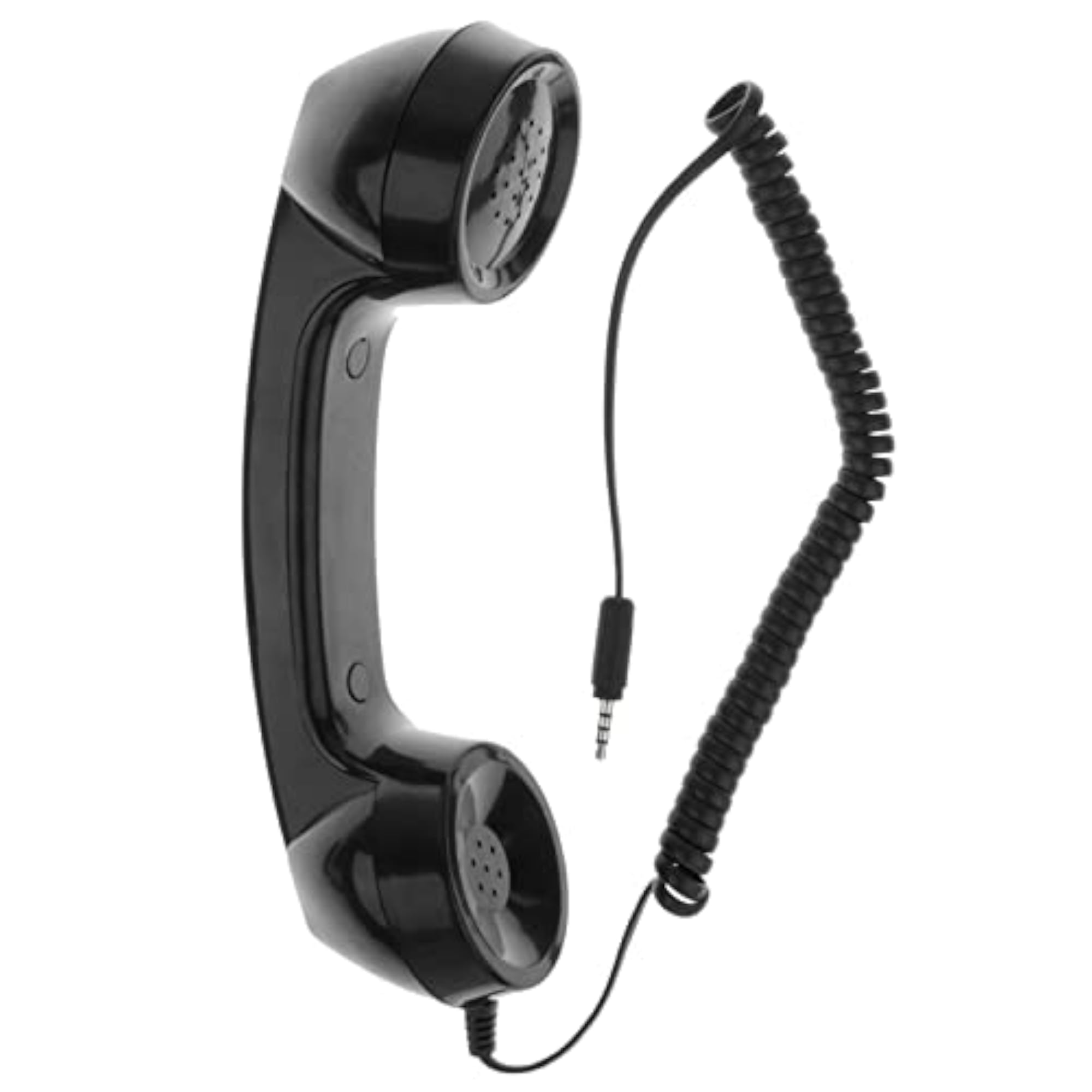 3.5mm Mic Retro Cell Telephone Handset, Black